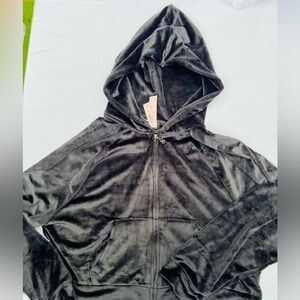 Victoria Secret Velour hoodie /lounge jacket